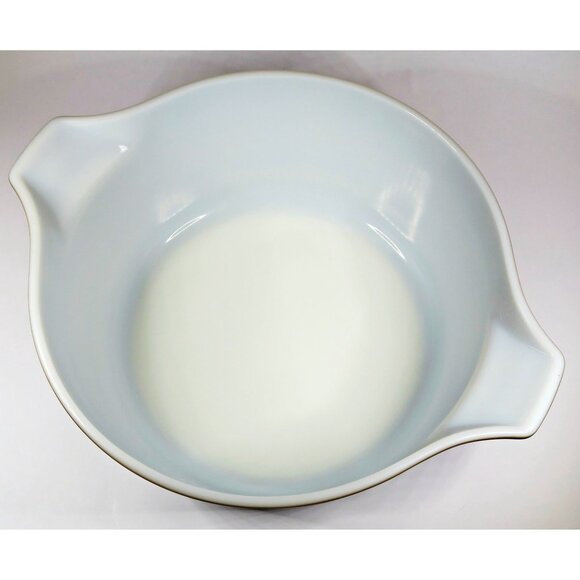 Pyrex 475-B Terra 2.5 Qt Casserole w/ Lid Matte Rings 1960s Vintage - Picture 5 of 8